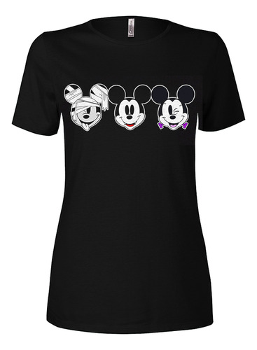 Playera Camiseta Mickey Mouse Halloween Disfraz Orejas + Env