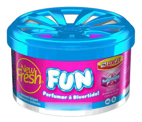 Aromatizador Ambiente E Carro New Fresh Gel Fun Tutti Fruti