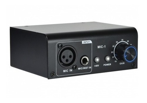 Preamplificador  1 Microfono Con Phantom 48v Audio Mic1 