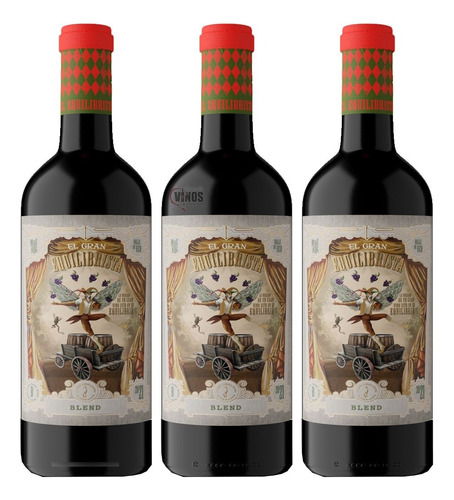 Vino Gran Equilibrista Blend 750ml Pack X3 Unidades