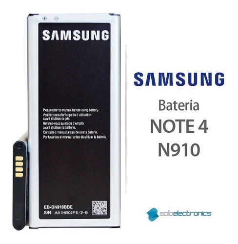 Bateria Pila Samsung Galaxy Note 4 100% Nuevas