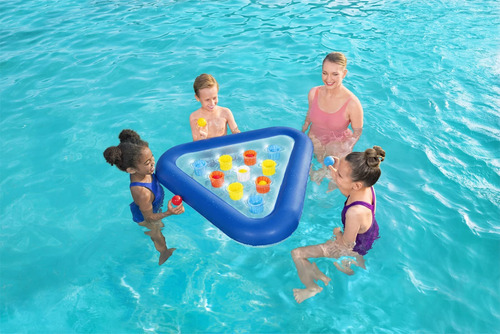 Juego De Pelota Inflable Para Piscina 105 X 79 Cm Azul Color Nombre Del Diseño