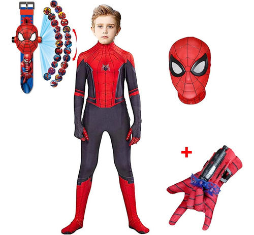 Disfraz De Spiderman No Way Home Para Niño Tom Holland Cospl