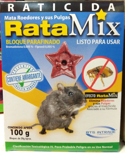 Cebo Bloques Para Ratas Ratones Plagas 100gr Envio Gratis