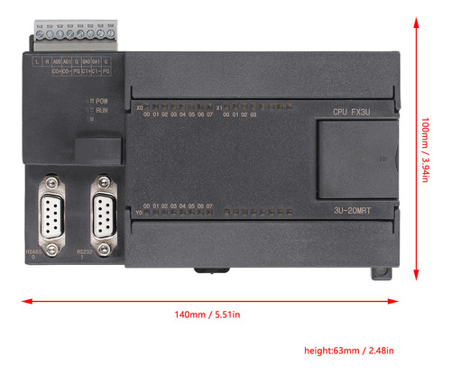 Placa De Control Plc, Salida De Relé Dc24v, Lógica Programab