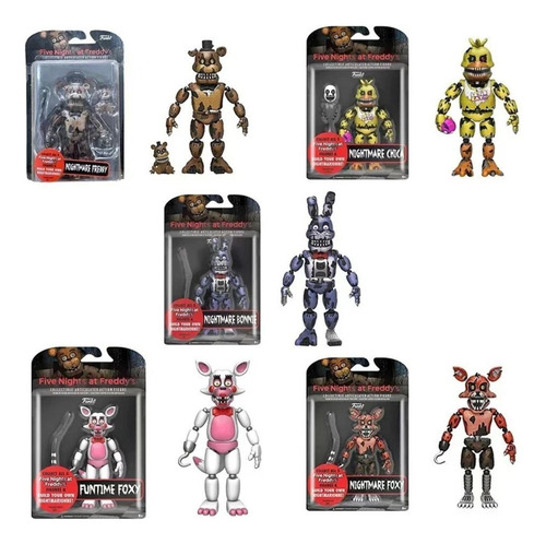 Figura De Acción Funtime Foxy Fnaf Five Nights At Freddys