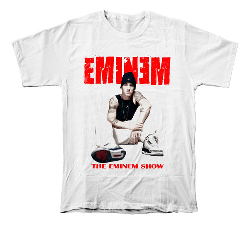 Camiseta Algodón Peinado Adultos Con Estampado Rapero Eminem