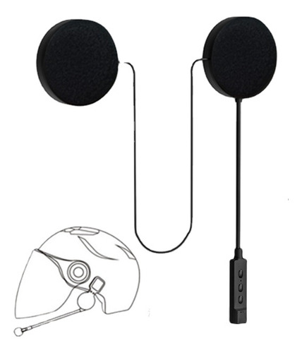 Bluetooth 5.3 Intercom Moto Con Audífonos Casco