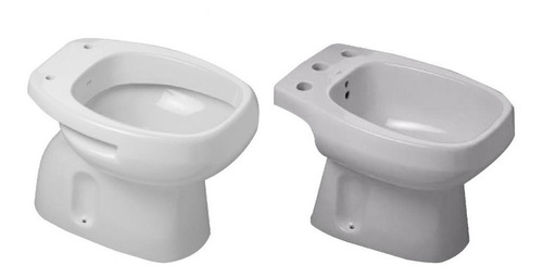 Combo Inodoro Corto Roca Monaco Bidet 3 Agujeros Ahora12