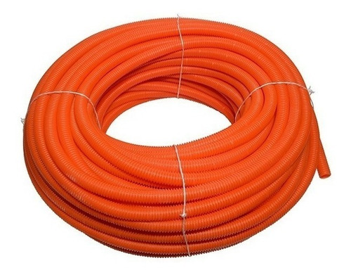 Rollo X 50 Metros De Caño Corrugado 20 Mm Naranja Premium