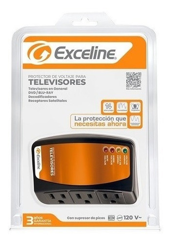 Imagen 2 de 2 de Protector Voltaje Televisores, Computadora, Bluray Exceline