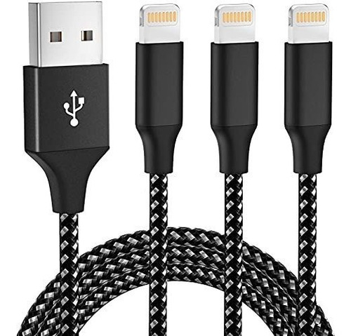 Mfi Certified Lightning Cable Cargador Para iPhone 3 Pie 12