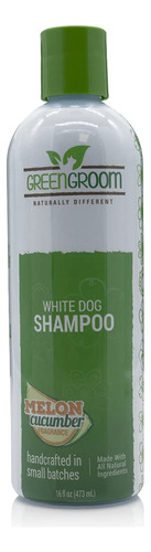 Green Groom White Dog Champu, 16 Onzas, Derivado De Forma Na