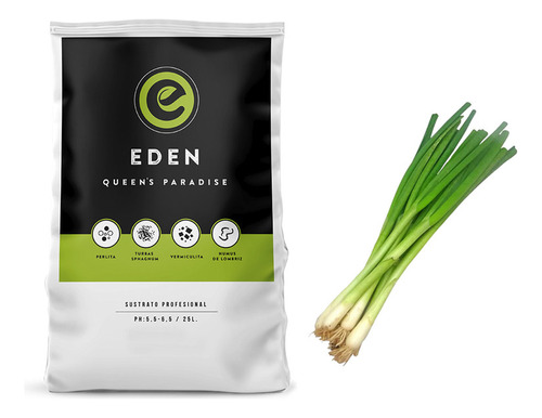 Sustrato Eden Premium 25lt Semillas De Cebolla Verdeo
