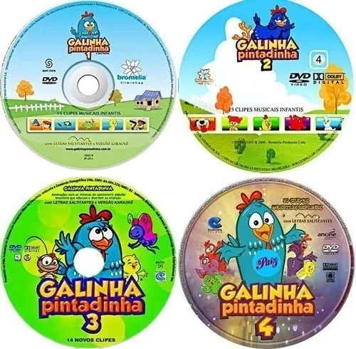 Dvds Galinha Pintadinha, Coleção Completa, Item Infantil Dvd Video Usado  51974289