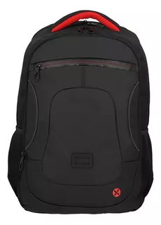 Mochila vermelha Xtren Gamma, cor: preta, design de tecido liso