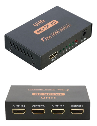 Divisor Hdmi Splitter 1 A 4 4k 1 Entrada 4 Salidas 60hz