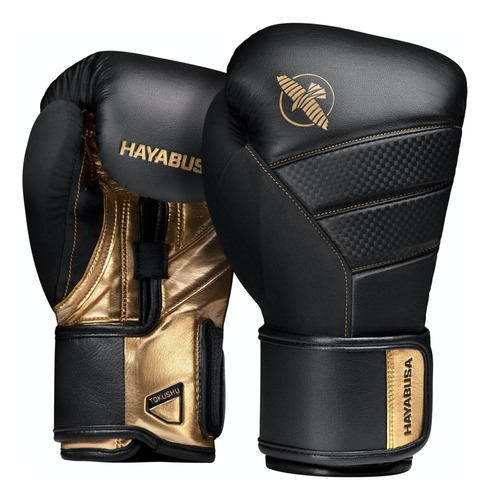 Guantes De Boxeo Hayabusa 12 Oz Oro Negro