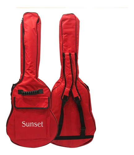 Funda Para Guitarra Acústica Criolla Acolchada Mochila 