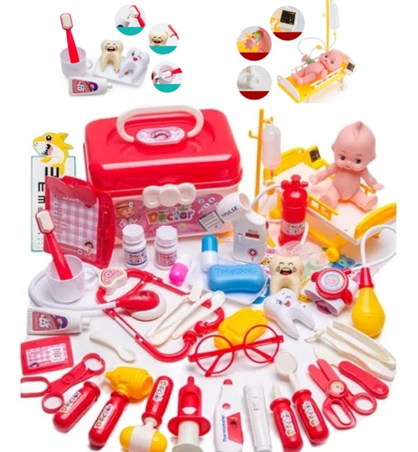 Kit De Juguetes Médicos Para Niños De 52 Piezas