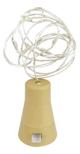 Luz Solar For Botella De Vino: Cadena De Alambre De Cobre L