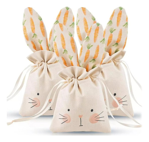 Bolsa De Regalo De Conejito, Decoración De Cumpleaños*3