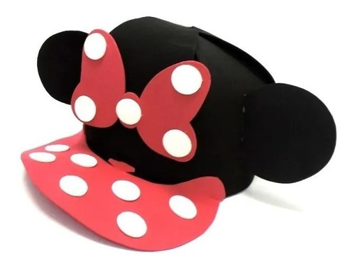 20 Bonés Lembrancinha Aniversário Festa E.v.a Minnie Mouse