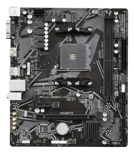 Placa Madre Gigabyte A520m-k V2 Microatx Amd Am4