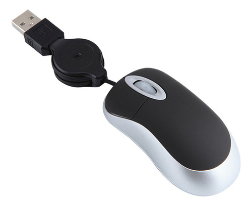 2 Cables Retráctiles Para Ratón Usb Con Cable Tiny Mouse 160