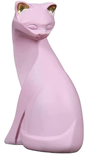 Escultura De Gato Estatua De Gato Rosa Pastel De Animales Es