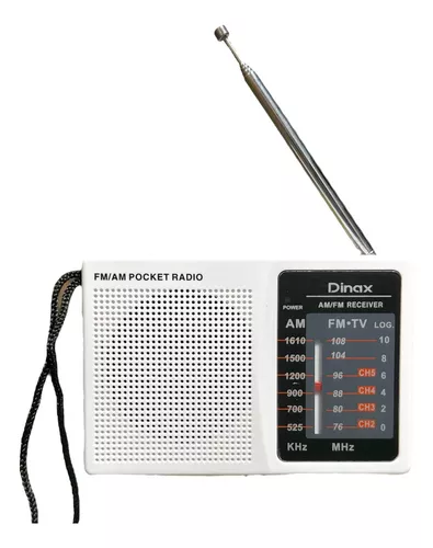 Radio Portatil Dinax Am / Fm Compacta De Mano Y Bolsillo Musica