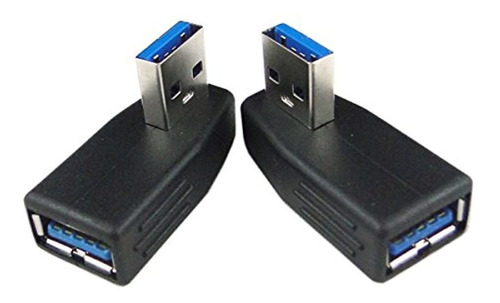 Jinhezo Usb 3.0 Vertical Macho A Hembra Adaptador De Ángulo