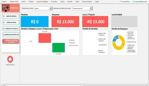 Planilha Financeira Com Relatório Excel + Bonus