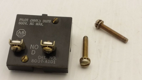 Allen Bradley 800t-xd1-os Contact Block Vintage 1no 600v Bbd (Reacondicionado)