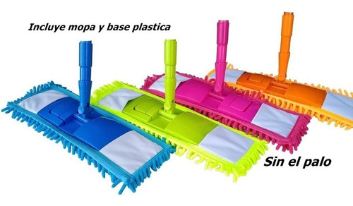 Trapeador Piso Con Mopa Microfibra Chenille Lampazo Aj69