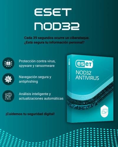 Antivirus Eset® Nod32 2025 Licencia Digital 1 Año