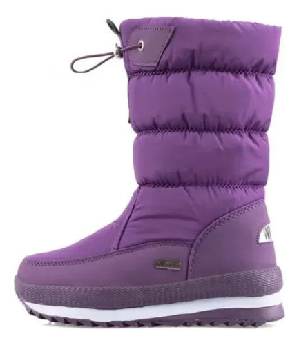 Botas De Nieve Polar De Mujer Para El Frío, Espesado Y Acol