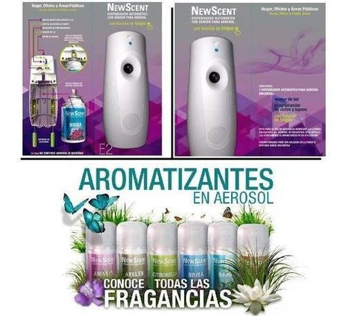 Aromatizador Analogico Boton Dispenser Fragancia Newscent