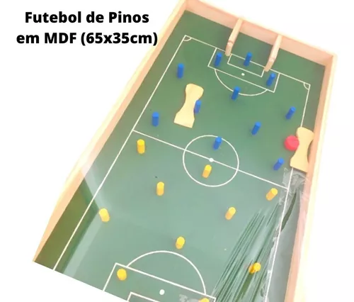 Futebol de Pinos em Madeira- Futebol de Botão Antigo Futebol de