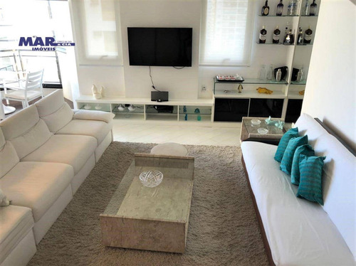 Imagem 5 de 26 de Apartamento À Venda No Guarujá, Na Praia Das Pitangueiras, Calçadão, Vista Mar, 02 Vagas De Garagem. - Ap11309