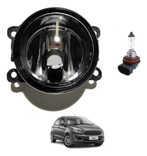 Farol De Milha Ford Ka 2020 Com Lâmpada E Regulagem Unidade