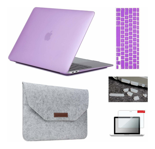 Keyrun A1932 - Funda Rígida Y Funda De Fieltro Para Macbook