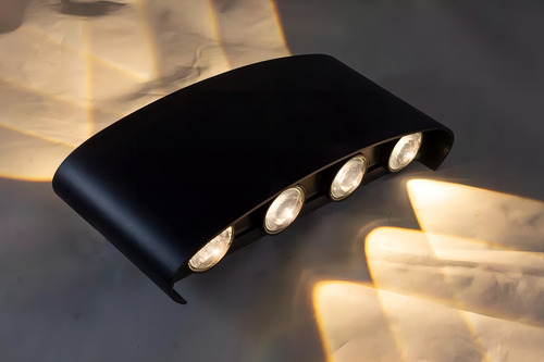 Lampara De Pared 8w Arbotante 8 Luces Luz Cálida