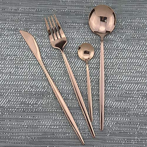 Gugrida Juego De Cubiertos De 24 Piezas, Utensilios Reutiliz