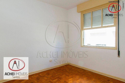 Imagem 16 de 28 de Apartamento Com 3 Dormitórios, Dependência Completa, Vaga Demarcada À Venda, 93 M² Por R$ 540.000 - Gonzaga - Santos/sp - Ap10669