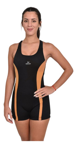 Malla Natacion Con Short Pierna Antideslizante Cloro Resiste