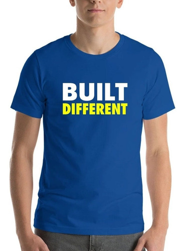 Polera Build Different Yellow Crossfit Gimnasio Luchador 