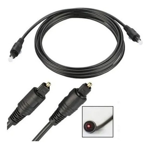 Imagen 5 de 9 de Cable Óptico De Audio Toslink Alta Calidad, 5 Metros | Dugu