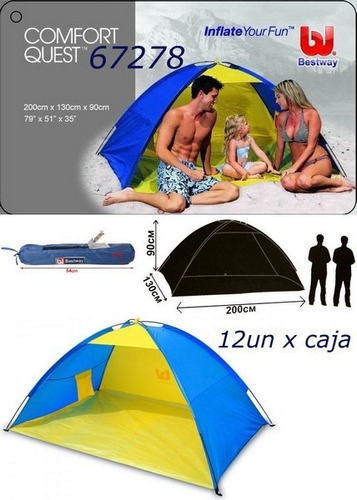 Bestway Carpa De Playa 200x130x90 Cm Jeg 67278 El Gato