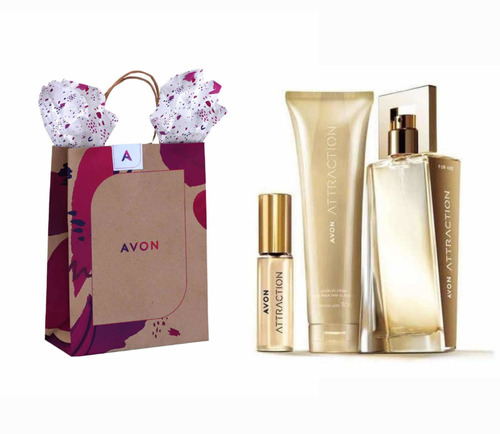 Set X3 Attraction Avon | Perfume Y Crema
